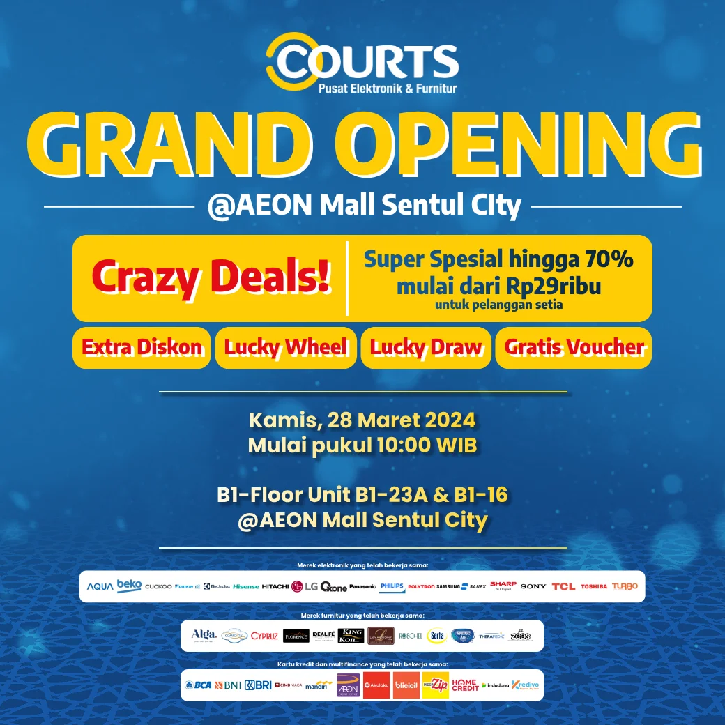 Grand Opening COURTS @AEON Mall Sentul City
